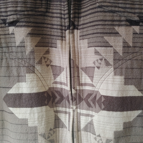 Woolrich Aztec Cotton Zip Shacket Size Small - Picture 5 of 16
